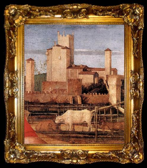 framed  Giovanni Bellini Madonna of the Meadow, ta009-2